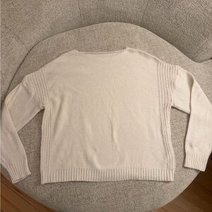 Elegant Women's Ivory Knit Sweater